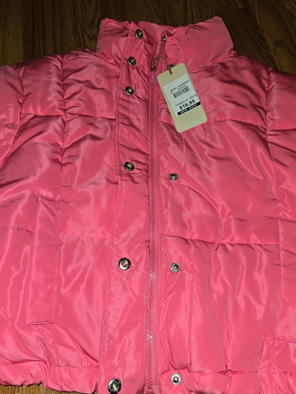 Pink Puffer Jacket - Picture 2 of 3